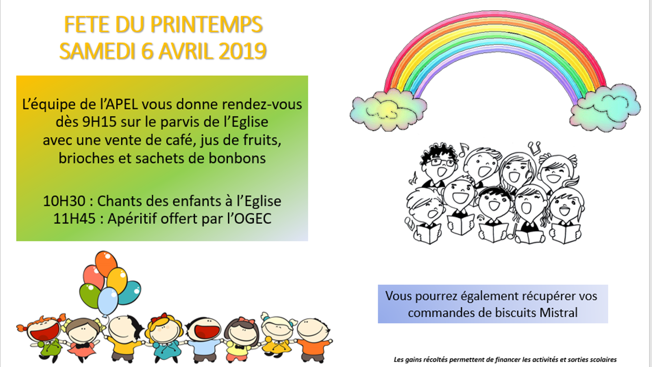 Avril 2019 APEL Sainte Jeanne d'Arc d'Herblay